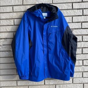 Columbia Men's Blue Omni-Tech Jacket/Windbreaker Packable Size L